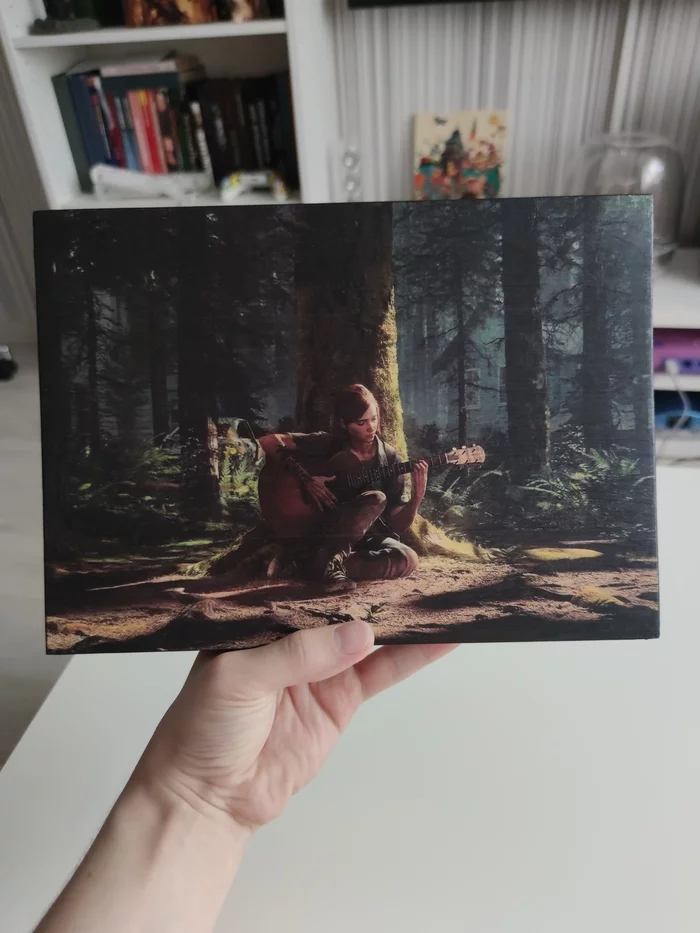 Painting on wood, decoupage - My, Thelastofuspartii, Images, With your own hands, Playstation 4, Painting, Hobby, Consoles, Gamers, Longpost