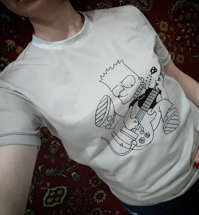 Bart T-shirt - My, Bart Simpson, T-shirt, Sewing, Needlework without process