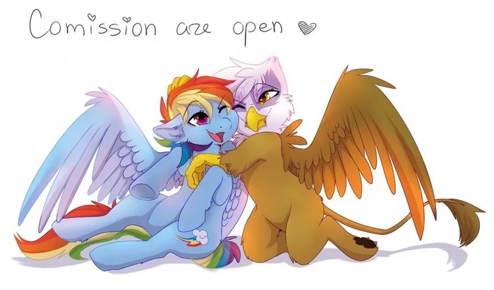 Комиссия открыта - My Little Pony, Rainbow Dash, Gilda