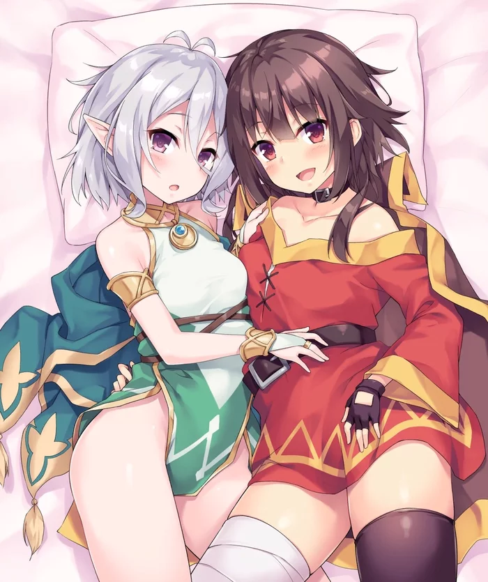 Yurification! - Konosuba, Megumin, Princess Connect! Re: Dive, Anime art, Anime, Crossover