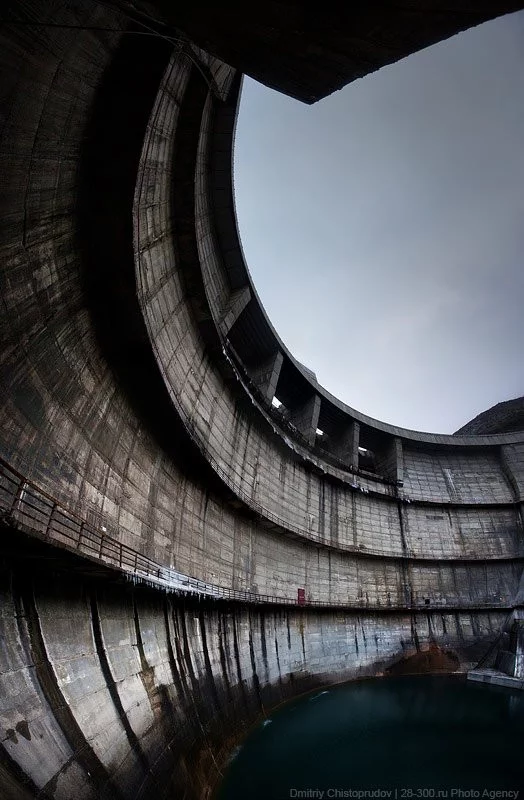 Miatlinskaya hydroelectric power station on the Sulak River - Dagestan, Hydroelectric power station, Dam, The photo, Longpost