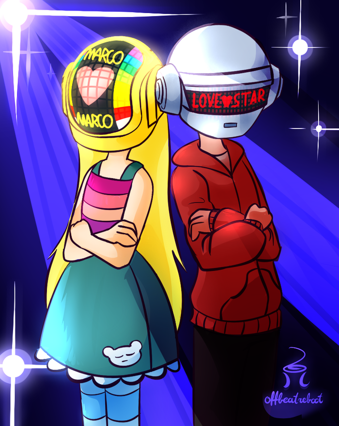    . Star vs Forces of Evil, , , Star Butterfly, Marco Diaz, Daft Punk