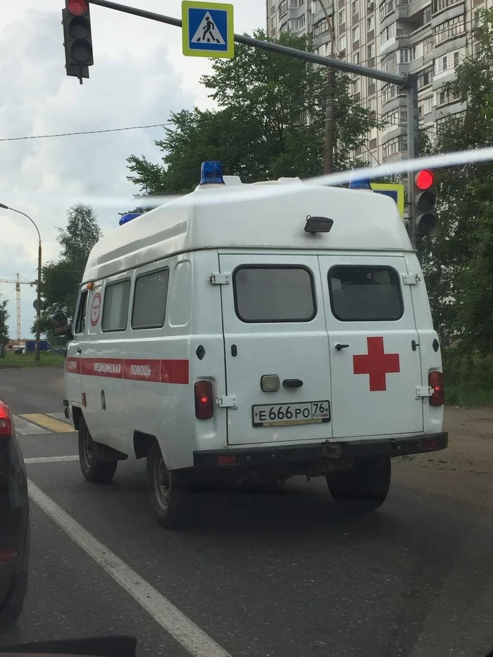 A little superstition - My, Ambulance, 666, Car plate numbers