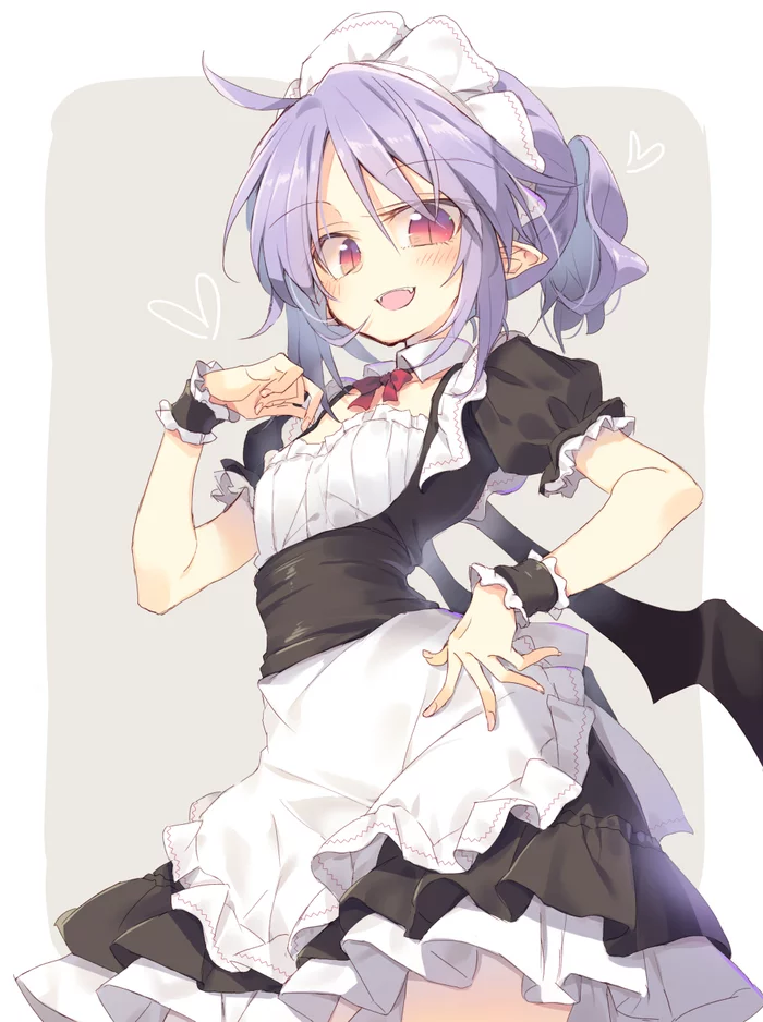 Maids - Anime, Anime art, Touhou, Remilia scarlet, Flandre scarlet, Satou kibi, Housemaid, Longpost