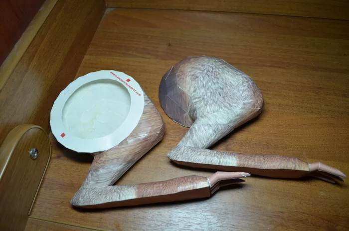Scrat саблезубая крысобелка - Моё, Papercraft, Скрэт, Мультфильмы, Своими руками, Бумажный моделизм, Ледниковый период, Длиннопост, Рукоделие с процессом, Ледниковый период (мультфильм)