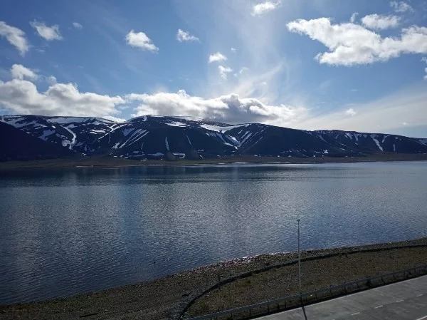 View from the window - My, Sky, The mountains, Sea, Egvekinot, Chukotka