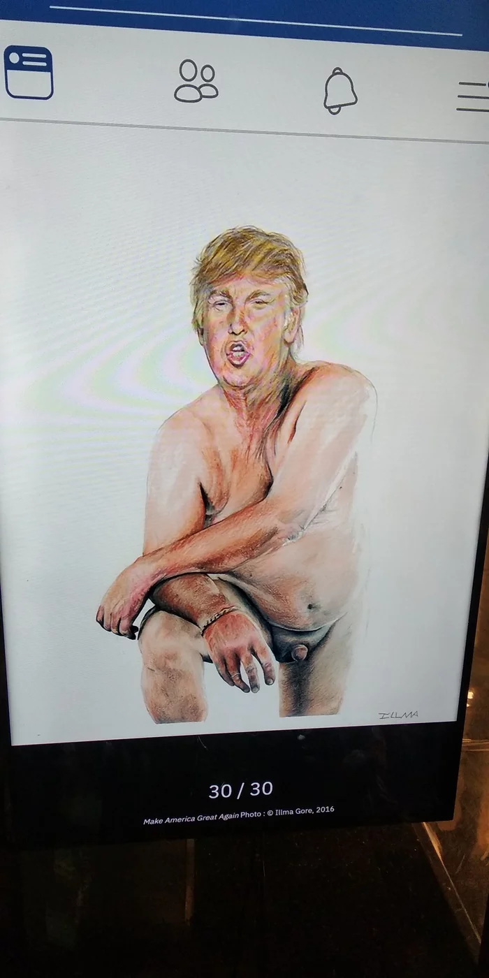 Donald Trump - NSFW, My, Donald Trump, Museum, Quebec, Canada