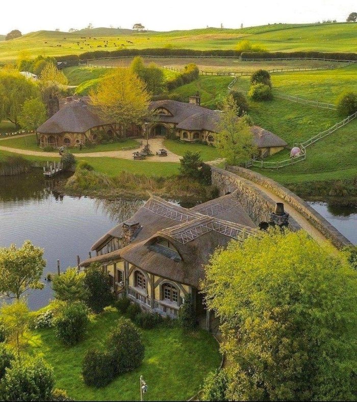 Хоббитон (Hobbiton) Хоббит, Деревня, Толкин, Властелин колец, Интересное, Длиннопост