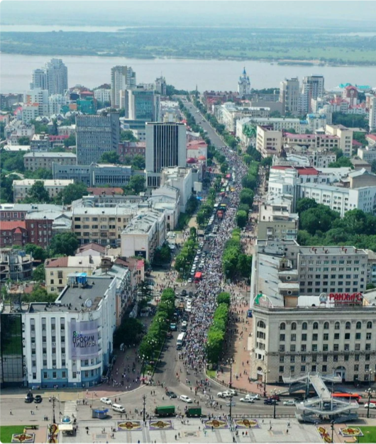 Huge crowd in Khabarovsk - Khabarovsk, Protest, Politics, Sergey Furgal