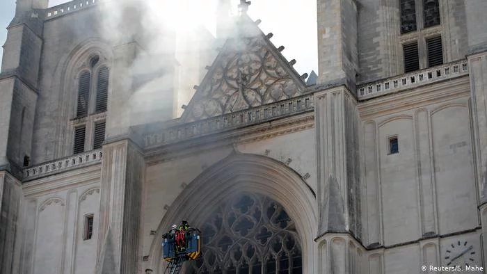 Rwandan migrant suspected of arson at Nantes temple - France, Nantes, Fire, The cathedral, Migrants, news, Cathedral of Peter and Paul