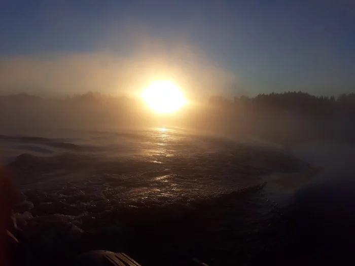 Volkhov. Morning 5 o'clock. On slippers - My, Volkhov River, Morning, Fishing