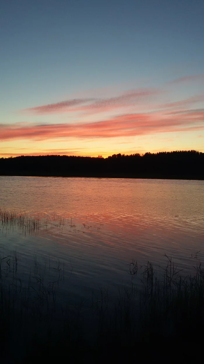 Ladoga sunsets - My, Ladoga, Sunset, Nature, beauty, Longpost