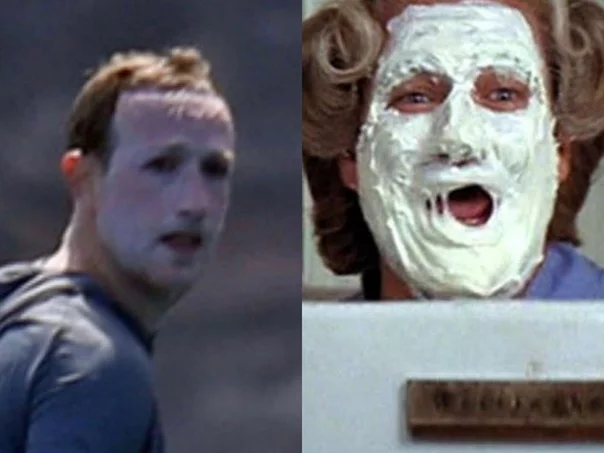 Марк Цукерберг переборщил с кремом от загара и стал мемом Марк Цукерберг, Мемы, Юмор, Фотожаба, Длиннопост