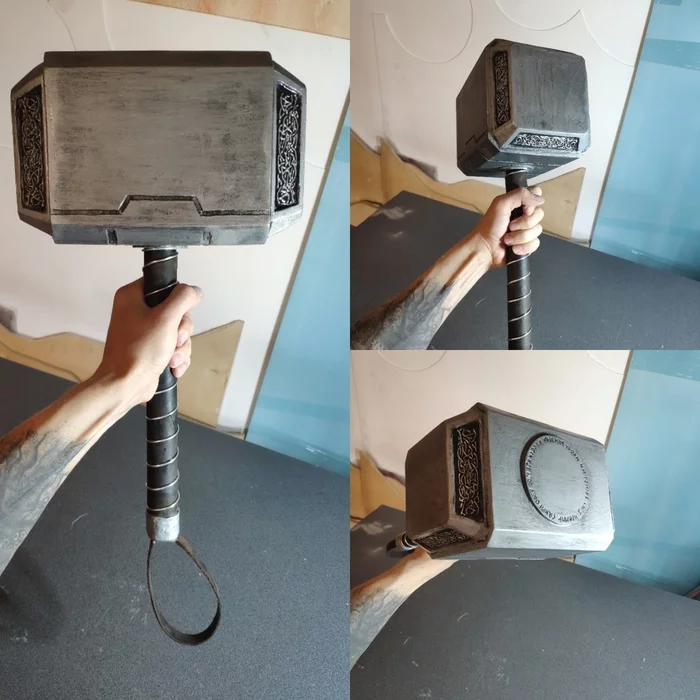 DIY Thor's Hammer - My, Cosplay, With your own hands, Mjolnir, Craft, Marvel, Longpost, Needlework with process