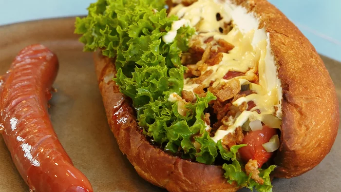 Hot Dog - My, Food, Recipe, Hot Dog, Borsch, Video, Cooking, Video recipe