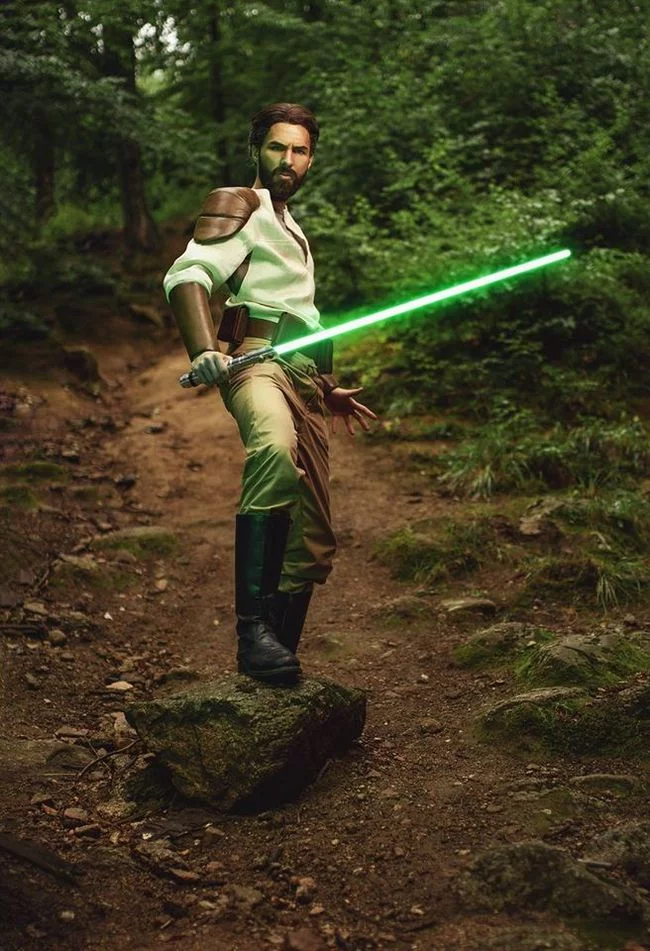 Kyle Katarn - Star Wars: Jedi Knight series by Mary & Feinobi cosplay - Cosplay, Star Wars, Jedi Knight, Kyle Katarn, Jedi, Lightsaber, Longpost