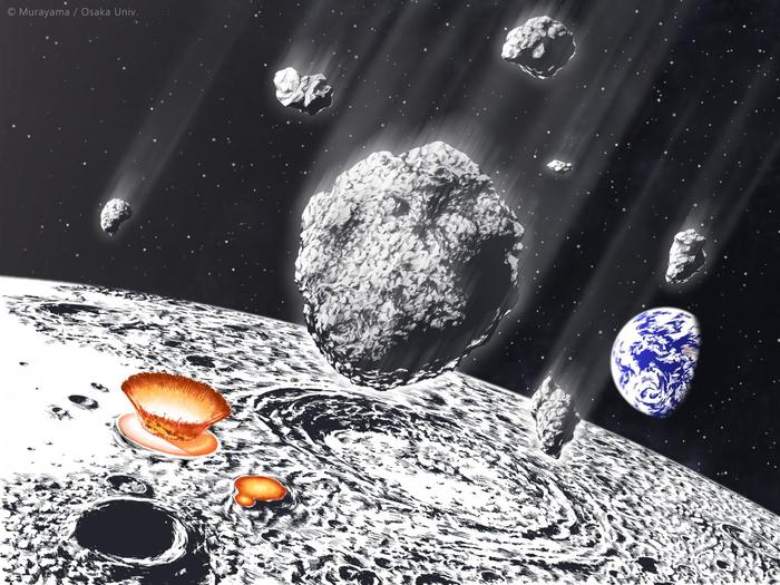 800 million years ago, the Earth and Moon were hit by a shower of asteroids - Land, moon, Copy-paste, Astronomy, Astrophysics