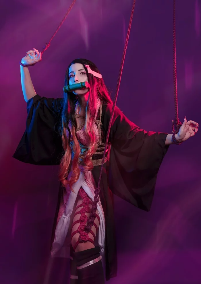 Kimetsu no Shibari by Faritio.Photo - Liberty world photo - Моё, Kimetsu no Yaiba, Nezuko Kamado, Shibari, Косплей, Длиннопост