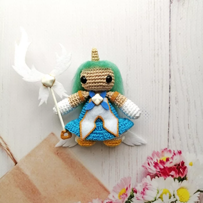 Soraka. League of Legends - My, Friday tag is mine, Crochet, Knitted toys, Soraka, League of legends, Video, Longpost, Needlework without process