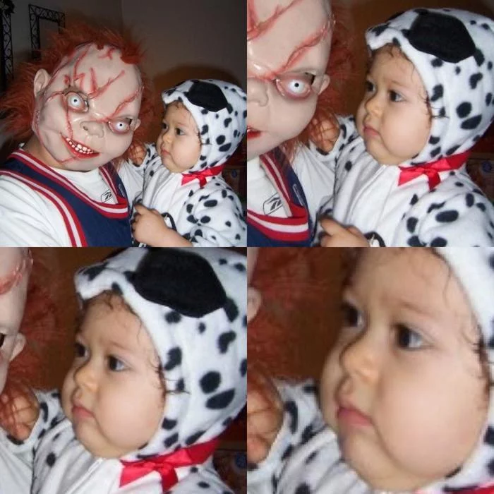 This is her second Halloween - Children, Costume, Mask, Sight, Milota, Halloween