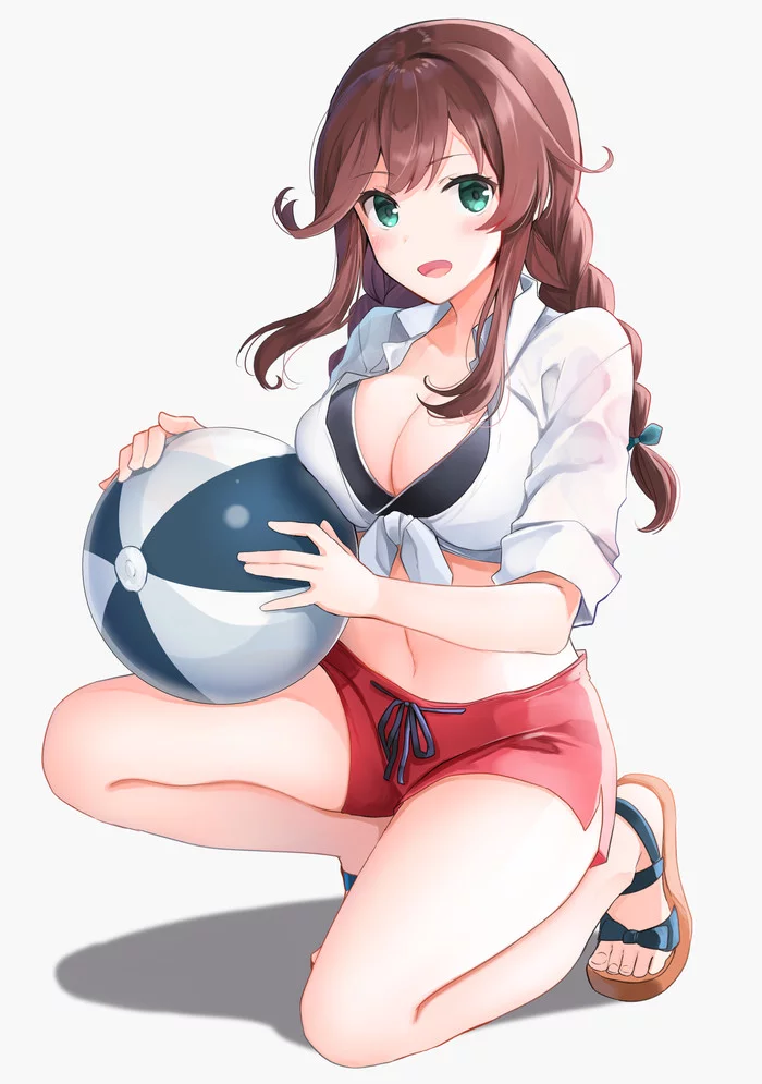 Noshiro - Kantai Collection, Noshiro, Аниме, Anime Art, Yunamaro