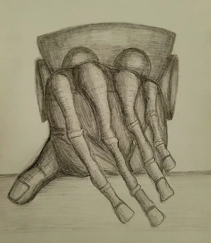 Good morning - My, Pencil drawing, Hand, Good morning