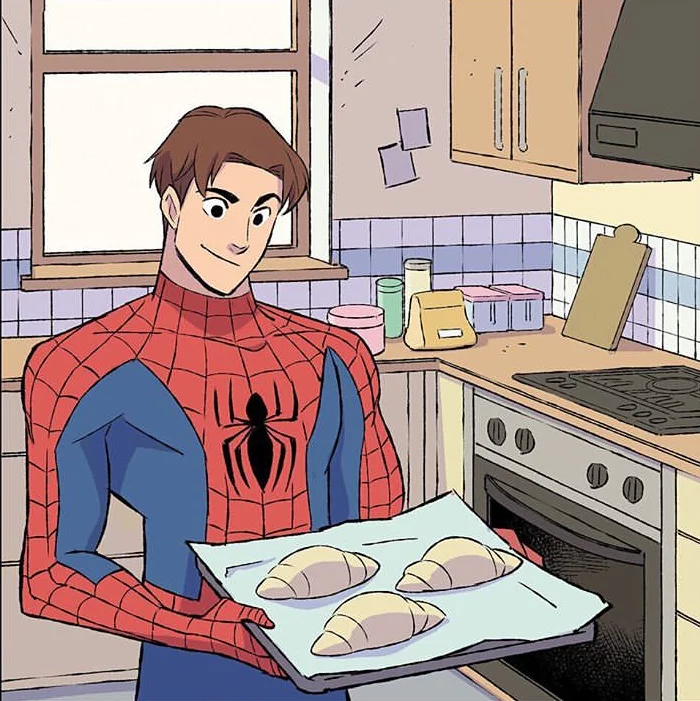 Spiderman and baking - Spiderman, Bakery products, Comics, Longpost