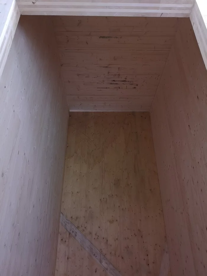 Elevator shaft in a modular house - My, Modular house, Elevator, Longpost