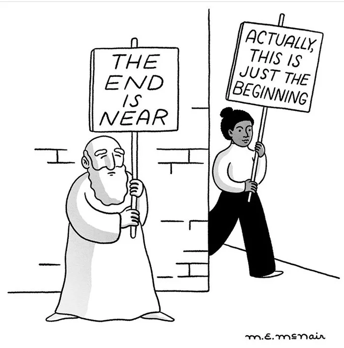 Конец близок - Карикатура, Black lives matter, Картинки, Перевод
