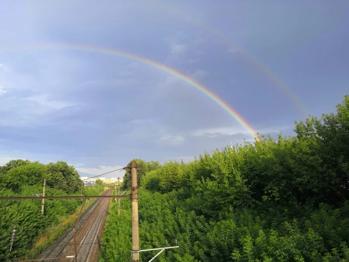 Ryazan after rain or puddles in Ryazan - My, Ryazan, Rainbow, Puddle, Mobile photography, Honor 10, No filters, Video, Longpost