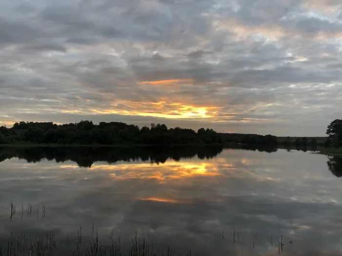 Sunset on the Zlodeyka River - My, The photo, Sunset