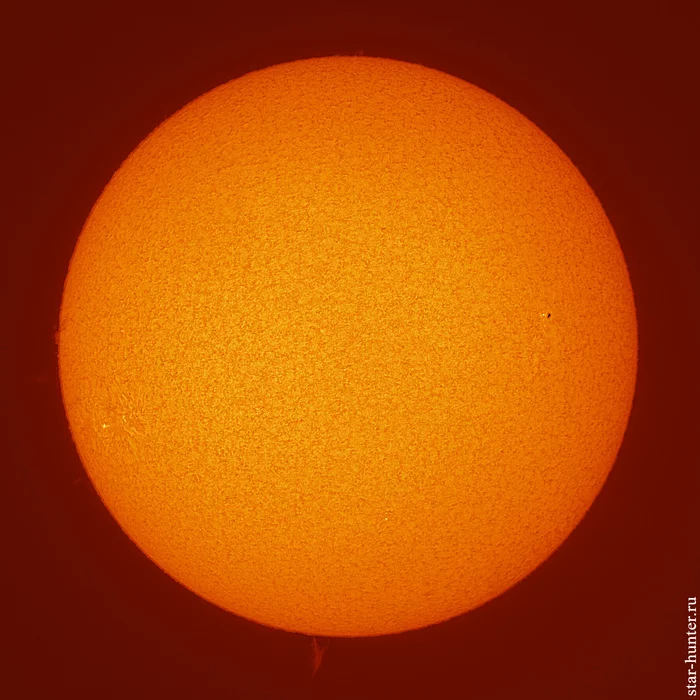 Водородное Солнце, 30 июля 2020 года, 10:56 - Моё, Солнце, Астрофото, Астрономия, Космос, Starhunter, Анапа, Анападвор, Фотография