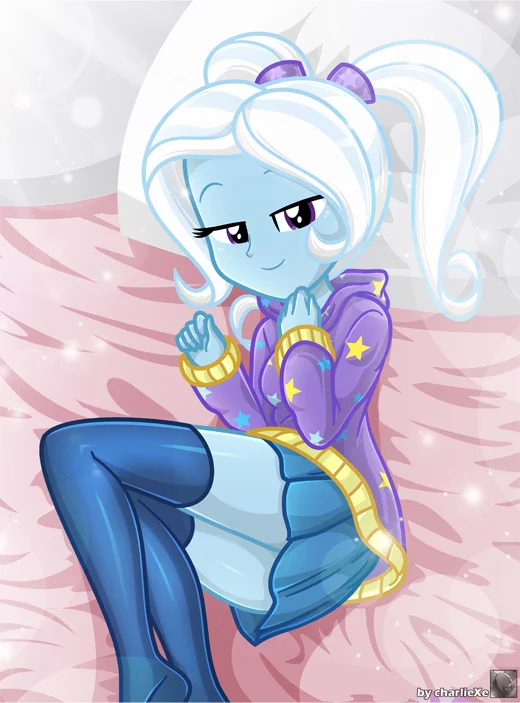 Nanny Trixie - My little pony, Equestria girls, Trixie, Charliexe