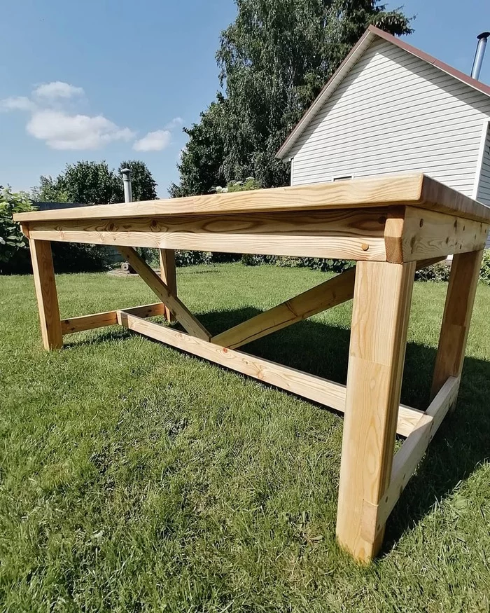 Larch table attempt number 2) - Table, Needlework without process, Longpost