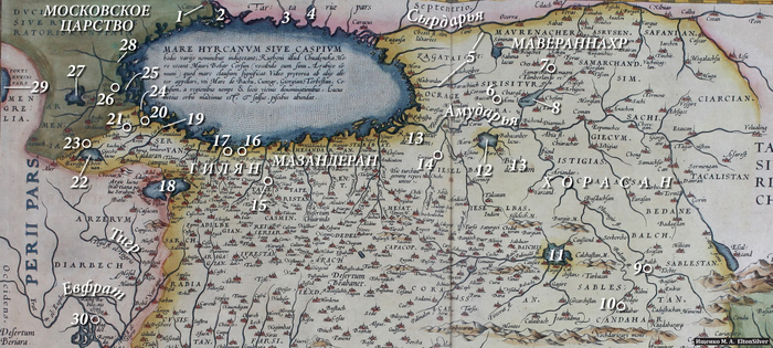 Карта старый каспий