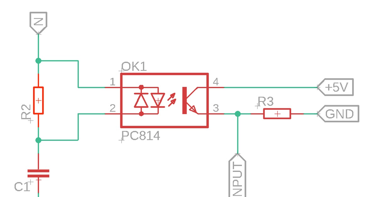 Pc814 схема включения