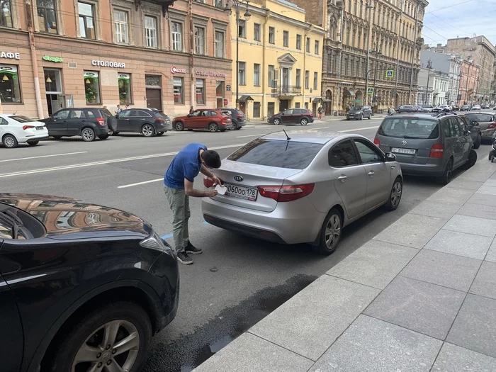 trying hard - My, Saint Petersburg, Paid parking, Car plate numbers, Why Pay More