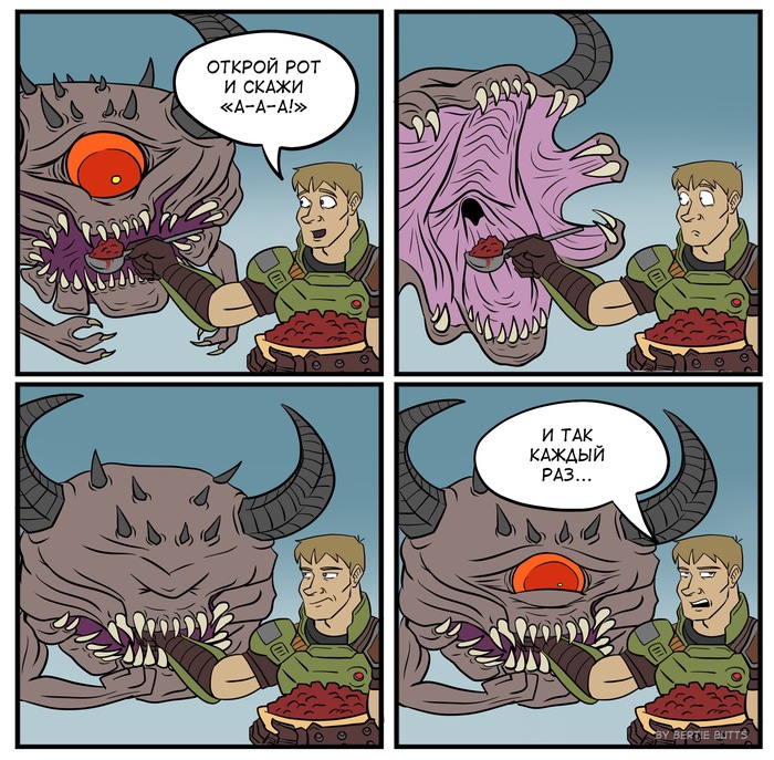   -   Doom, Doom Eternal, Doomguy