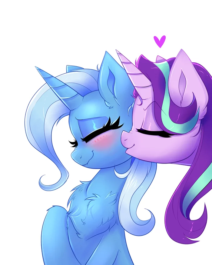 Поньки - My Little Pony, PonyArt, Starlight Glimmer, Trixie, MLP Lesbian, Шиппинг