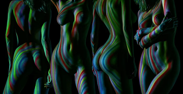 Lines that create shapes - NSFW, My, Professional shooting, Girls