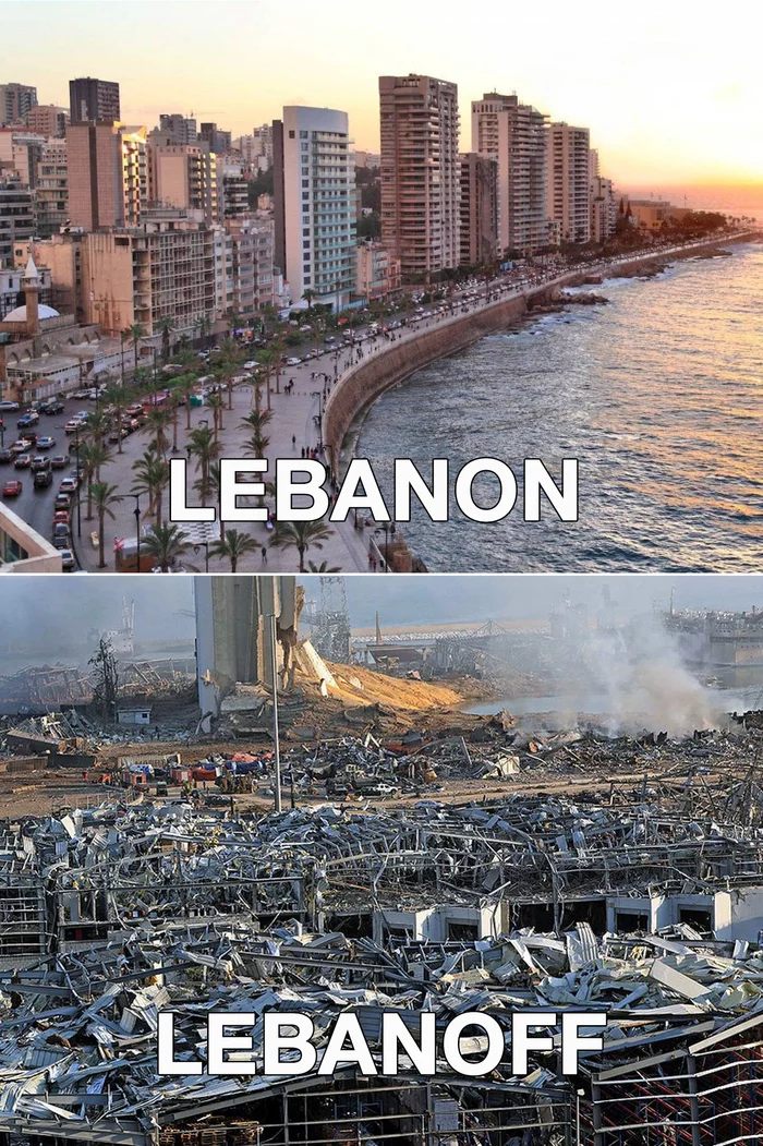 A little bit of blackness - Lebanon, Beirut, Wordplay, Black humor, Picture with text, Ruin, Destruction, , , Explosions in the port of Beirut