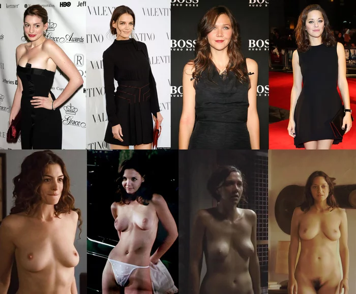 Women of Batman from the Christopher Nolan trilogy. Which one will you choose? - NSFW, The photo, Actors and actresses, Maggie Gyllenhaal, Ann Hataway, Marion Cotillard, Katie Holmes, Boobs, Celebrities