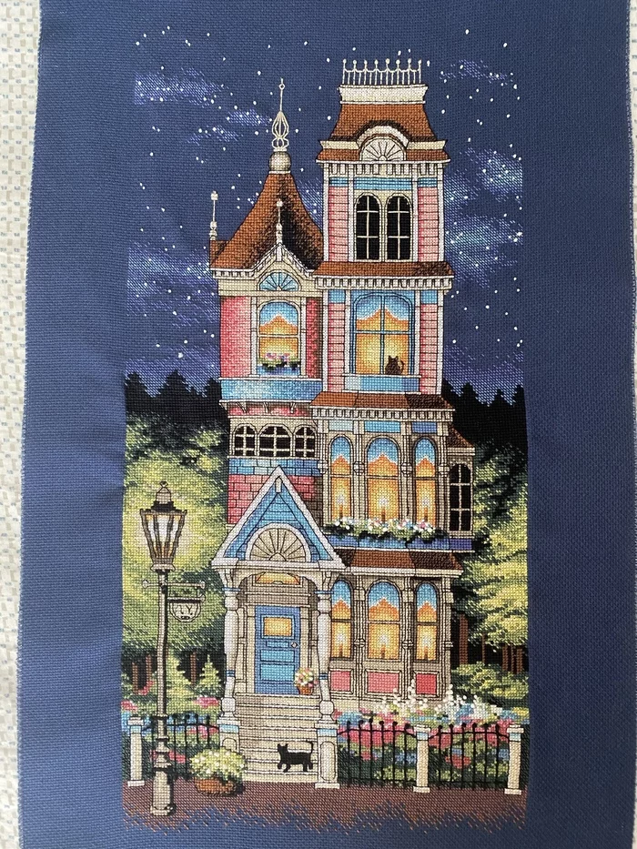 Victorian Charm (aka Witch's House) - My, Embroidery, Cross-stitch, Dimensions, Needlework without process