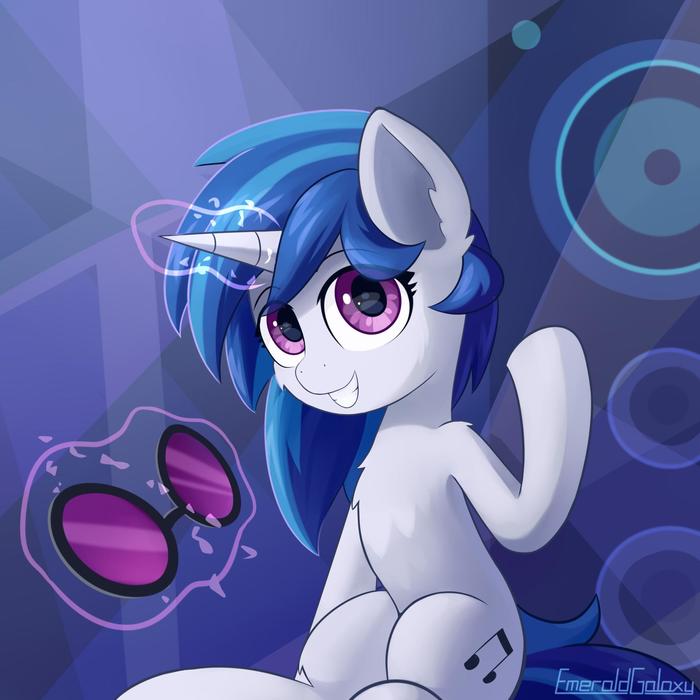   My Little Pony, Ponyart, Vinyl Scratch, Octavia Melody, Emeraldgalaxy