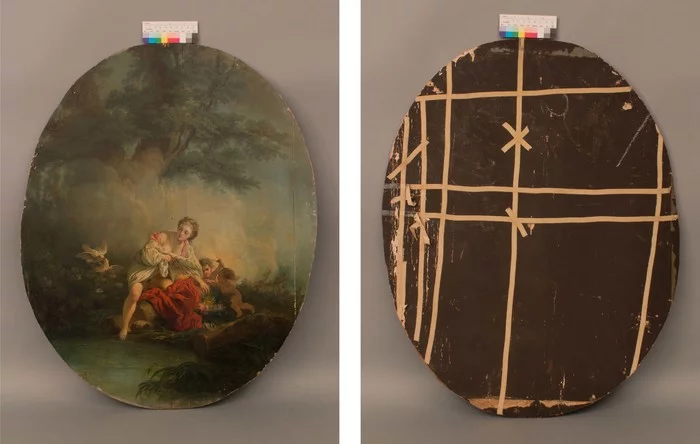 Restoration of a painting on a board - My, Painting, Restoration, Saint Petersburg, Art, Longpost, Antiques