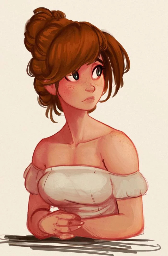 Продолжение поста «Симпатичные арты девушек» Raichiyo33, Арт, Рисунок, Девушки, Ответ на пост, Длиннопост