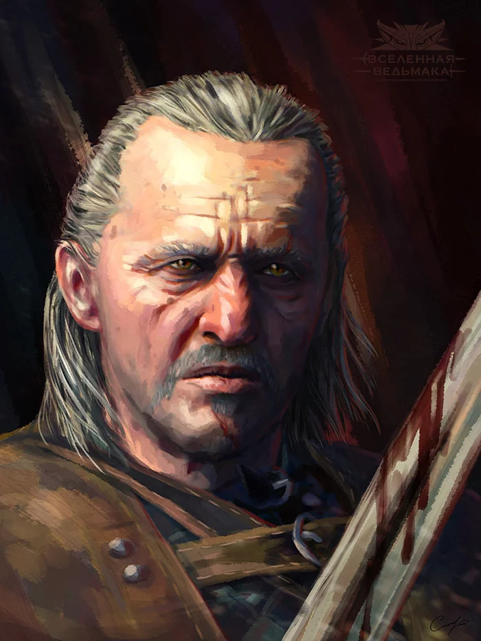 Witchers of two schools - Witcher, The Witcher 2: Assassins Of Kings, Vesemir, Lambert, Eskel, Summer from Guletta, Games, Art, Longpost