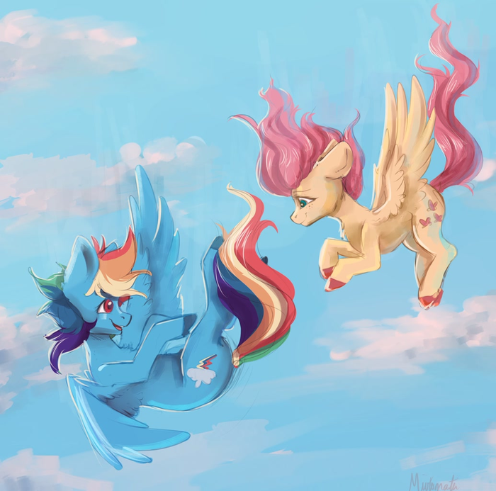  My Little Pony, Fluttershy, Rainbow Dash