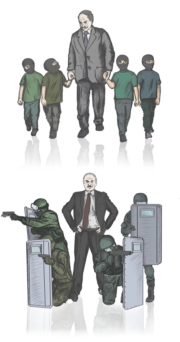 Janissaries 2020 - My, Republic of Belarus, Alexander Lukashenko, Riot police, Protest, Politics, Art, Protests in Belarus