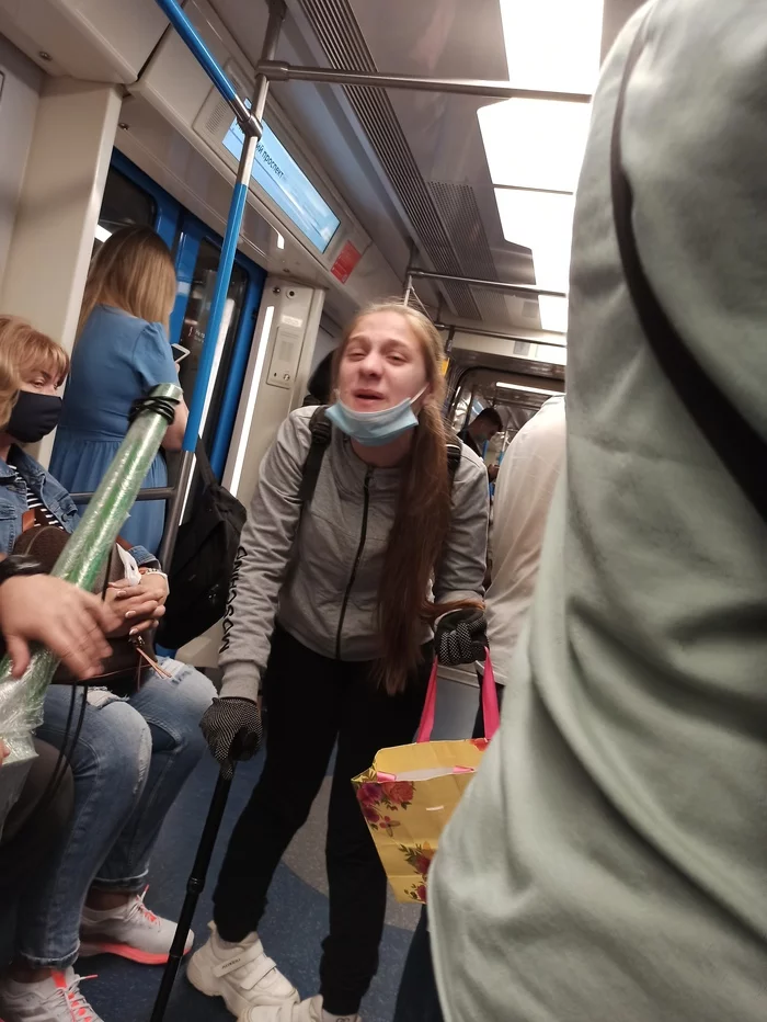 Beggar on the subway - My, Beggars, Moscow Metro, Enrage, Metro, Negative, Infuriates
